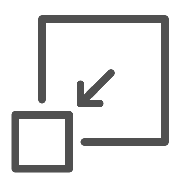 Adjust, enlarge, proportion icon