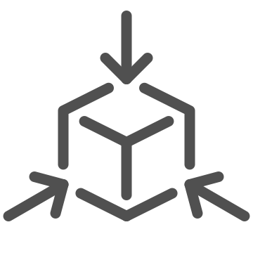 Compress, downscale, minimize icon