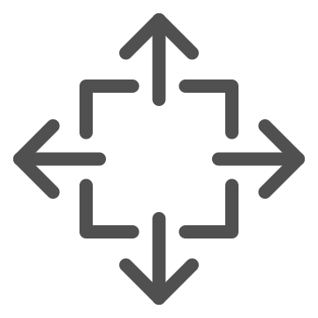 Adjust, enlarge, reduce icon