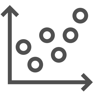 Analysis, coordinates, data icon