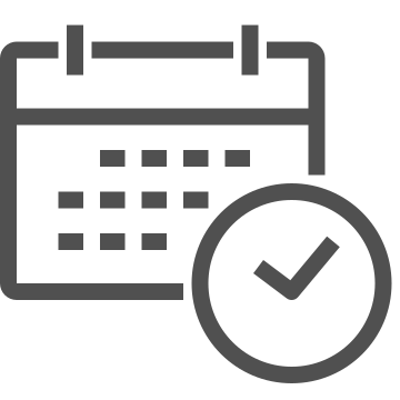 Appointment, calendar, clock icon