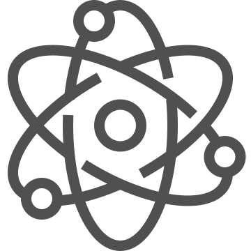 Atom, chemistry, education icon