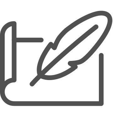 Document, feather, ink icon