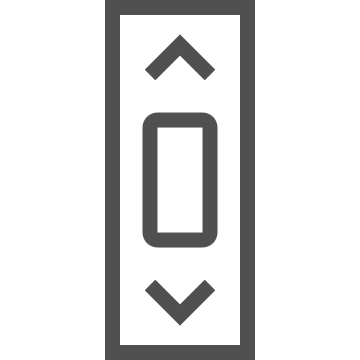 Bars, navigation, scroll icon