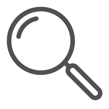 Examine, find, inquiry icon