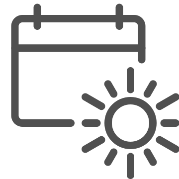 Calendar, daytime, nature icon