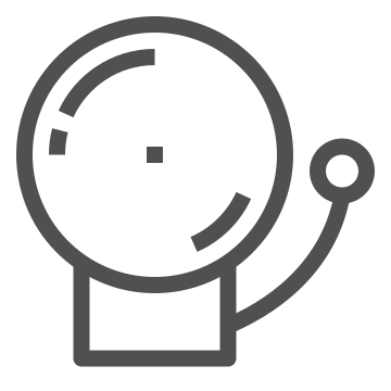 Alarm, alert, bell icon