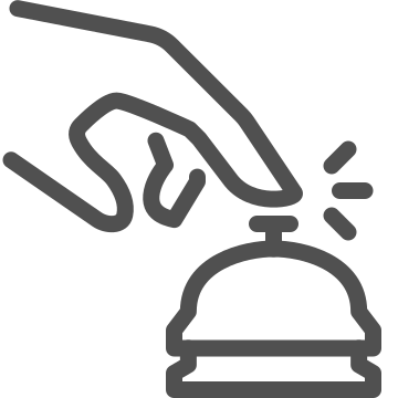 bell, hand, help