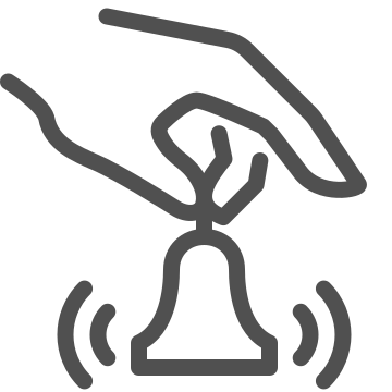 Assistance, bell, concierge icon