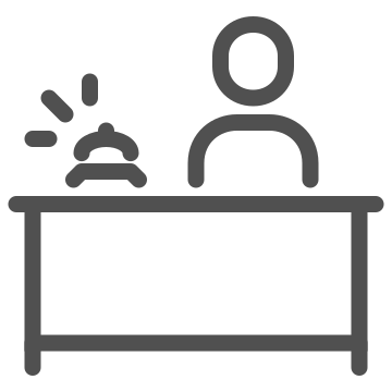Assistance, bell, concierge icon