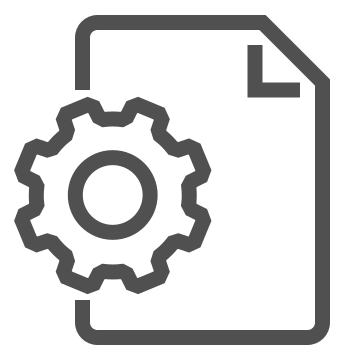 Configuration, document, file icon