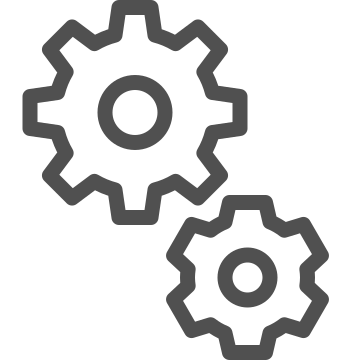 Adjustments, configuration, gears icon