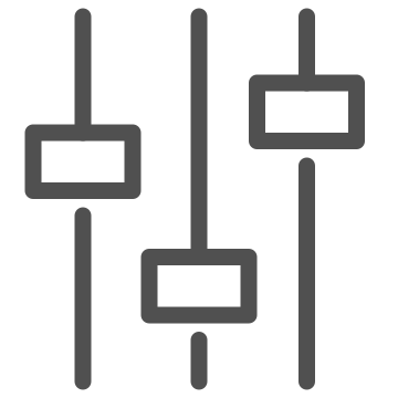 Adjustment, configuration, control icon