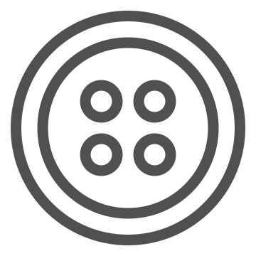 Button, clothing, craft icon