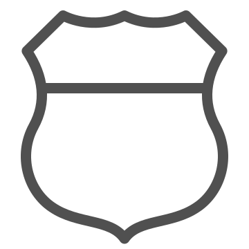 Badge, crest, emblem icon