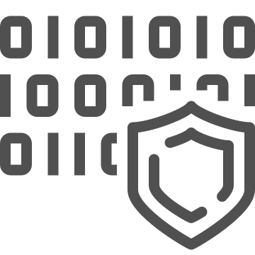 Cybersecurity, defense, privacy icon