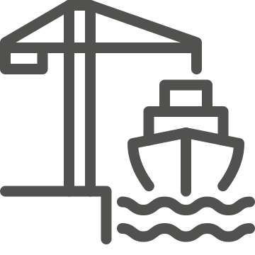 Cargo, crane, loading icon