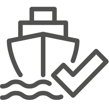 Checkmark, logistics, management icon