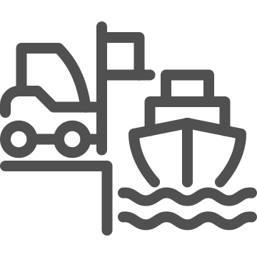 Cargo, crane, freight icon