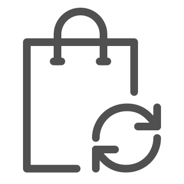 Commerce, environment, recycle icon