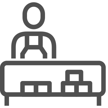 Commerce, counter, market icon