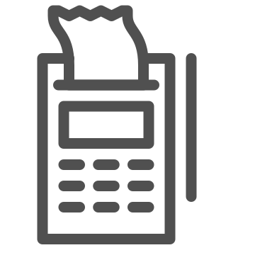 Cash register, checkout, payment icon