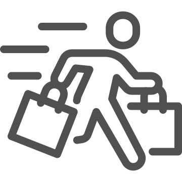 Bags, commerce, customer icon