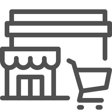 Commerce, mall, retail icon