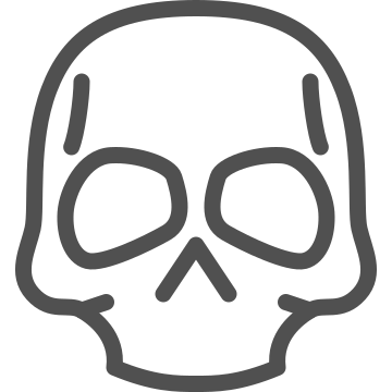 Anatomy, bones, cranium icon