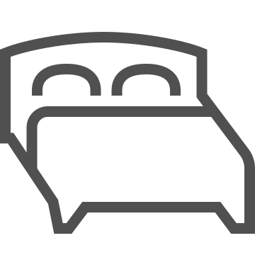 Bed, bedroom, comfort icon
