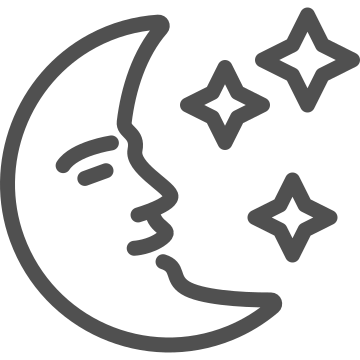 Bedtime, dream, moon icon