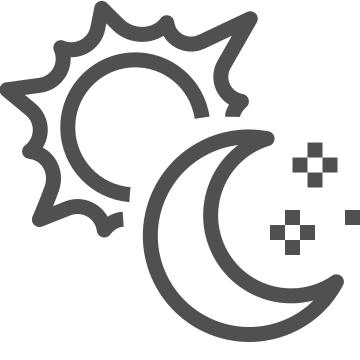 Bedtime, moon, night icon