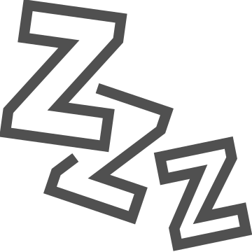 Bedtime, drowsy, nap icon