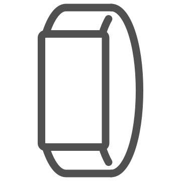 Digital watch, fitness tracker, gadget icon