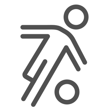 Athlete, ball, dribbling icon