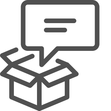 Abstraction, box, chat icon