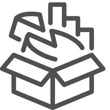 Abstraction, box, cardboard icon