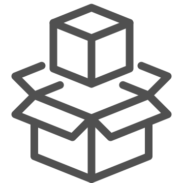 Abstraction, box, container icon