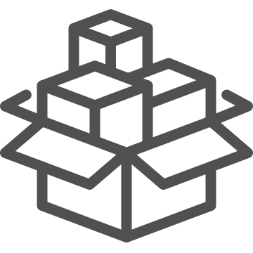 Abstraction, box, cardboard icon