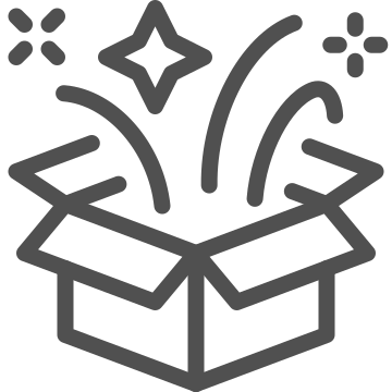 Abstraction, box, celebration icon