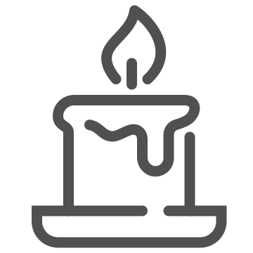Aromatherapy, candle, massage icon