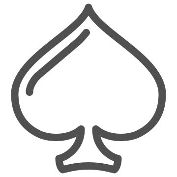 Card suit, casino, gambling icon