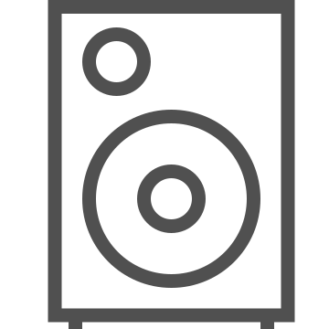 Audio, loudspeaker, music icon