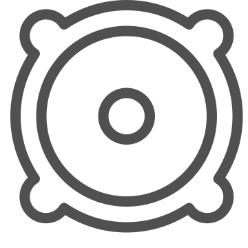 Audio, broadcast, multimedia icon