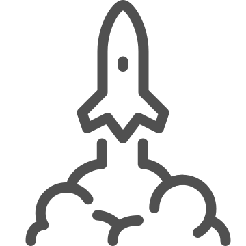 Acceleration, fast, launch icon