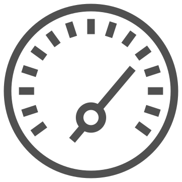 Dashboard, gauge, measurement icon