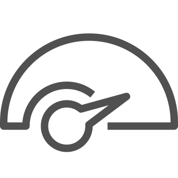 Dashboard, gauge, measurement icon