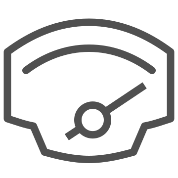 Dashboard, gauge, instrument icon