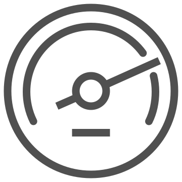 Acceleration, dashboard, gauge icon