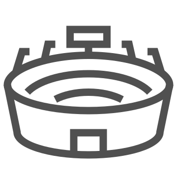 Arena, field, football icon